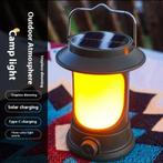 Solar en USB-C oplaadbare outdoor lantaarn, Ophalen, Kunststof, Minder dan 50 cm, Nieuw
