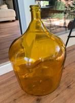 Grote okergele/cognac vaas 55cm!, Huis en Inrichting, Woonaccessoires | Vazen, Ophalen, Overige kleuren, 50 tot 75 cm, Glas
