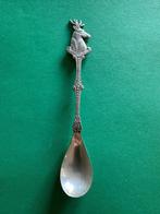 Verzilverd Dierenbescherming hert lepeltje. Theelepeltje., Antiek en Kunst, Ophalen of Verzenden