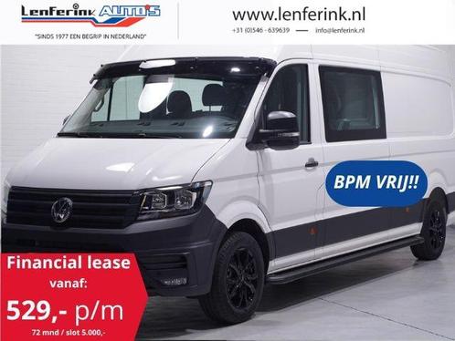 Volkswagen Crafter 2.0 TDI 140 pk L4H3 Dubbel Cabine 6p Airc, Auto's, Bestelauto's, Bedrijf, Te koop, ABS, Airbags, Airconditioning