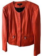 Nieuw Claudia Strater leren jasje oranjerood 44 was 350E, Verzenden, Maat 42/44 (L), Nieuw, Rood