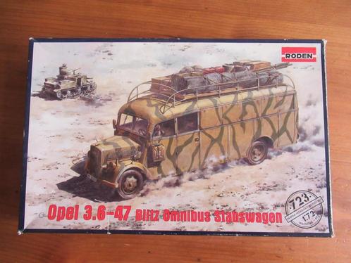 Opel 3.6-47 Blitz  Omnibus Stabswagen (Roden 1/72), Hobby en Vrije tijd, Modelbouw | Auto's en Voertuigen, Zo goed als nieuw, Auto