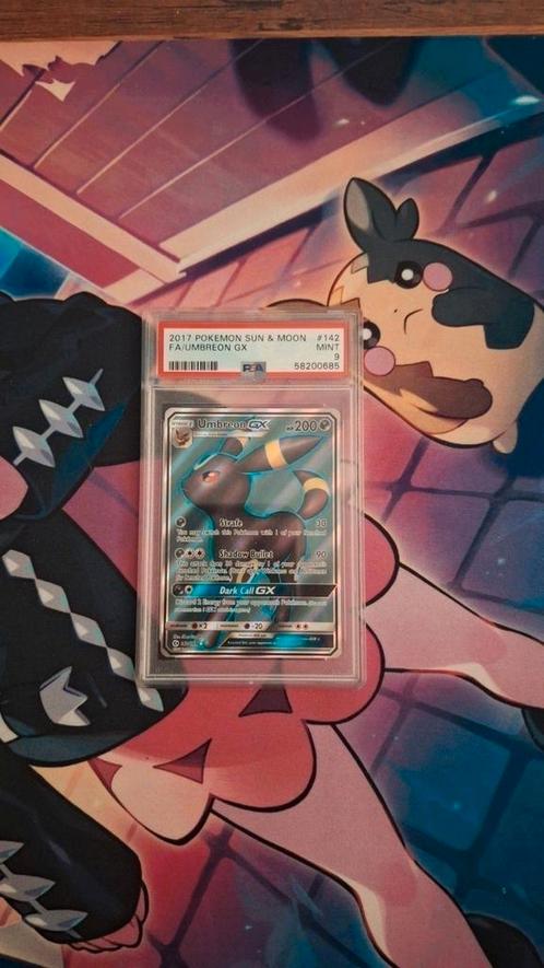 Umbreon gx psa graded full art eeveelutions, Hobby en Vrije tijd, Verzamelkaartspellen | Pokémon, Nieuw, Losse kaart, Ophalen of Verzenden