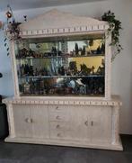 Manhattan Style Wandmeubel Fossiel Dressoir + Vitrinekast, Ophalen, Gebruikt, 200 cm of meer, 25 tot 50 cm