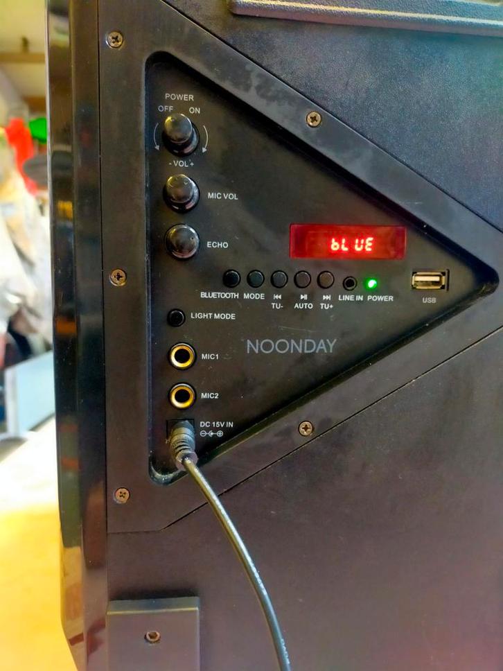 Noonday Disco Speaker - Feestje op wielen!, Audio, Tv en Foto, Luidsprekers, Gebruikt, Overige typen, Minder dan 60 watt, Overige merken