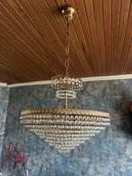 Elegante kroonluchter met kristallen, Huis en Inrichting, Lampen | Kroonluchters, Ophalen, Zo goed als nieuw, Metaal