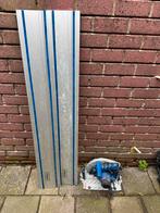 Scheppach Invalzaag + 2 Rails + Extra Zaagblad, Doe-het-zelf en Verbouw, Gereedschap | Zaagmachines, Gebruikt, Invalzaag, Ophalen of Verzenden