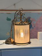 Antieke koperen Franse hanglamp, Ophalen