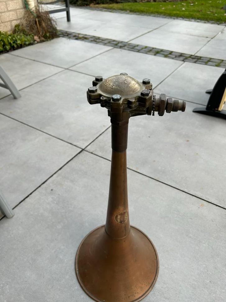 Koperen Scheepshoorn Kockums - Collectorsitem, Antiek en Kunst, Antiek | Koper en Brons, Koper, Ophalen of Verzenden