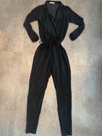 Studio Anneloes Jumpuit Suède Look Zwart/Grijs - Maat S, Kleding | Dames, Jumpsuits, Ophalen of Verzenden, Zo goed als nieuw, Maat 36 (S)