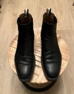 Hugo Boss Enkellaarsjes, elastiek, monogramdessin, leer, 42., Kleding | Heren, Schoenen, Zwart, Boots, Nieuw, Ophalen of Verzenden