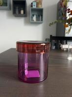 HEMA Decoratieve pot glas, Ophalen of Verzenden, Minder dan 50 cm, Rood, Glas