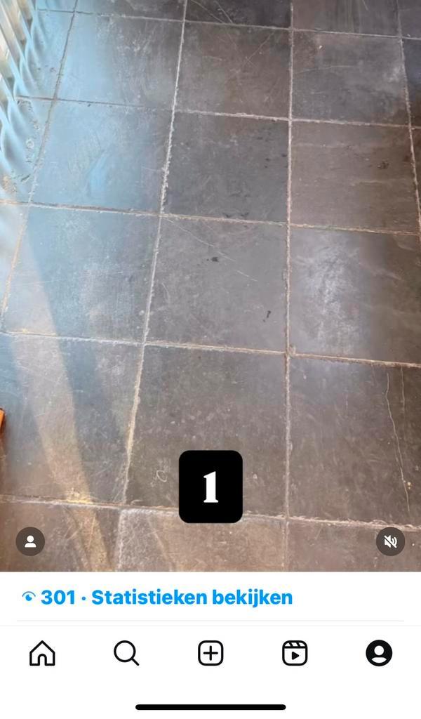 Oude hardsteen vloer polijsten 013-5333365, Antiek en Kunst, Curiosa en Brocante, Verzenden