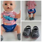 Baby Born kleertjes Skark Haaien pakje met Crocs Babyborn., Kinderen en Baby's, Speelgoed | Poppen, Ophalen of Verzenden, Zo goed als nieuw
