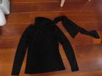 Mooie zwart top met sjaalkraag, van Basic Equipment . mt M, Kleding | Dames, Maat 38/40 (M), Zwart, Ophalen of Verzenden, Zo goed als nieuw