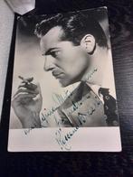 Filmster Handtekening Brazzi, Verzenden, Foto of Kaart, Gesigneerd