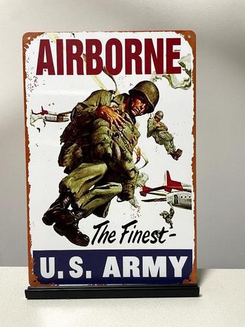 AIRBORNE metalen wandbord (Old Look) beschikbaar voor biedingen