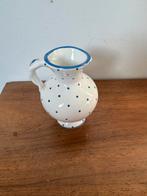 Vintage Oostenrijkse keramieken kan met blauwe stippen, Antiek en Kunst, Antiek | Keramiek en Aardewerk, Ophalen of Verzenden