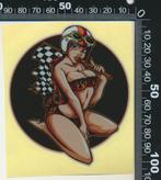 Sticker: Vintage Pin Up Girl (323), Verzamelen, Stickers, Ophalen of Verzenden