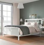 Compleet Ikea Hemmes bed,lattenbodems, goede matras 140x200., Huis en Inrichting, Slaapkamer | Bedden, Wit, Tweepersoons, Zo goed als nieuw