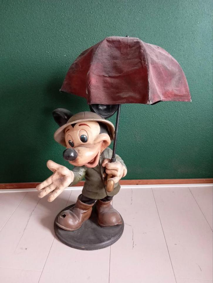 Groot Mickey Mouse Beeld - Repareerbaar, Verzamelen, Disney, Gebruikt, Ophalen