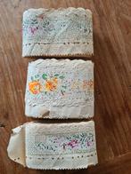 Vintage retro bloemetjes Behangranden - Brocante, Antiek, Ophalen of Verzenden, Minder dan 10 m²