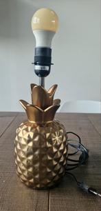 Ananas Lampvoet - Goudkleurig, Huis en Inrichting, Lampen | Tafellampen, Ophalen, Overige materialen, Zo goed als nieuw, Modern