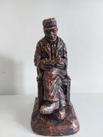 Gesigneerd Antheunis beeld oude man, retro/art deco antiek, Verzamelen, Beelden en Beeldjes, Ophalen of Verzenden, Zo goed als nieuw