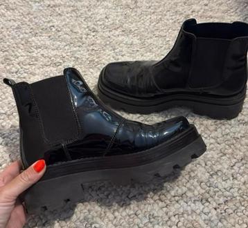 Nieuw!! Lak leer bruine laarsjes/boots maat 38 beschikbaar voor biedingen
