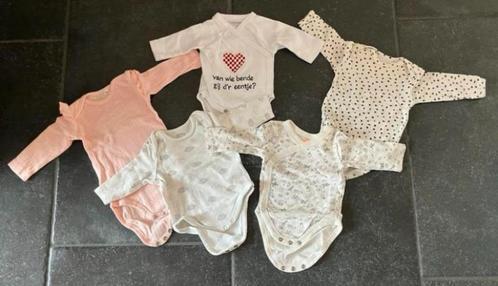 5 Gebruikte lange mouwen rompertjes maat 50/56, Kinderen en Baby's, Babykleding | Maat 50, Gebruikt, Jongetje of Meisje, Nacht- of Onderkleding