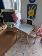 Kids table w chairs + board, Ophalen, Gebruikt, Tafel(s) en Stoel(en)