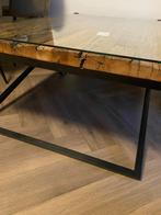 RICHMOND SALONTAFEL KENSINGTON incl. Glasplaat, Minder dan 50 cm, Industrieel, 100 tot 150 cm, Rechthoekig