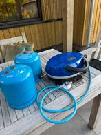 Vakantiedeal: Campingaz Grill 3 in 1 incl twee gasflessen*, Caravans en Kamperen, Ophalen, Gebruikt