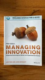 Managing innovation, 5th edition, Wiley, Ophalen of Verzenden, Beta, Gelezen, WO
