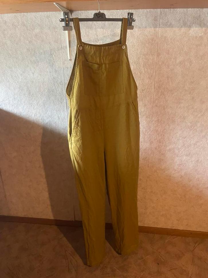 Linnen tuinbroek XS/S van Mango, z.g.a.n., Kleding | Dames, Jumpsuits, Zo goed als nieuw, Maat 34 (XS) of kleiner, Overige kleuren
