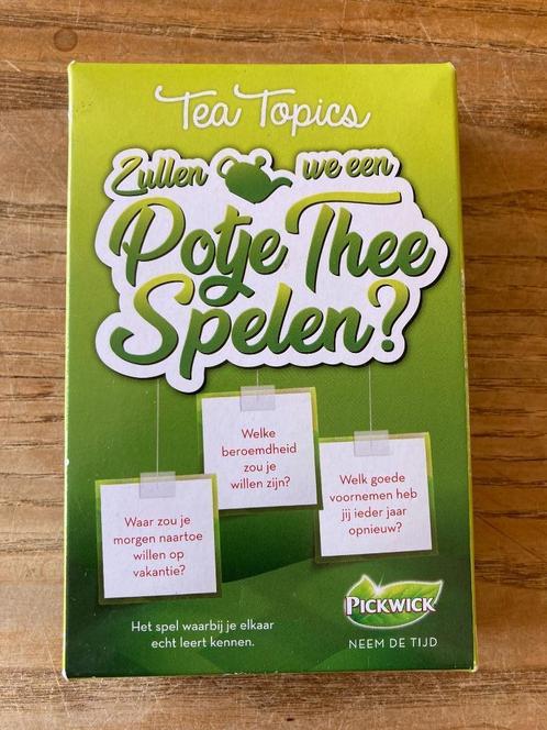 Pickwick Tea Topics - Zullen we een potje thee spelen? zgan, Hobby en Vrije tijd, Gezelschapsspellen | Kaartspellen, Zo goed als nieuw