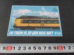 sticker NS spoorwegen de trein is zo gek nog niet *, Ophalen, Zo goed als nieuw, Bedrijf of Vereniging