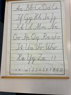 oude schoolkaart met schrijfmethode, Antiek en Kunst, Antiek | Schoolplaten, Ophalen, Overige thema's