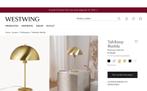 Westwing Collectie: MATILDA tafellamp kleur goud €30,- zgan, Ophalen of Verzenden, Zo goed als nieuw, Metaal, Minder dan 50 cm
