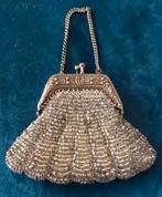 Vintage  kralentasje kralenbeursje, Ophalen of Verzenden, Vintage antiek oud