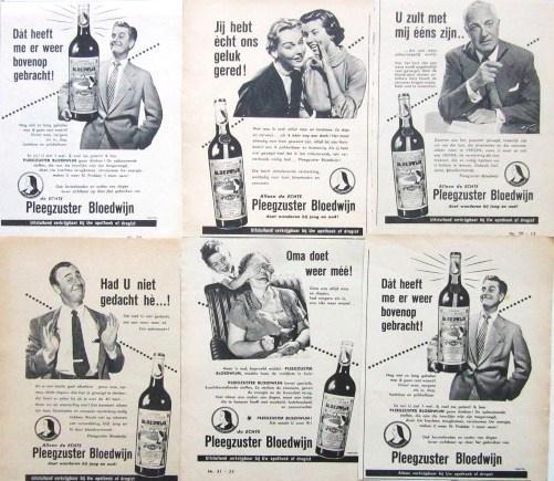 45 vintage reclames sterke dranken 1956-59 Sherry Advocaat, Verzamelen, Merken en Reclamevoorwerpen, Gebruikt, Reclamebord, Ophalen of Verzenden