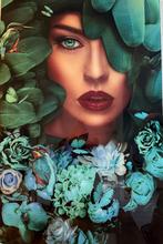 Glasschilderij van ter Halle, Ophalen, Oorspronkelijke maker, 75 tot 100 cm, 75 cm of meer