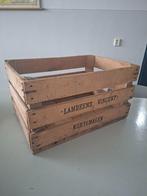 vintage kist veilingkist fruitkist België jaren 50-60, Huis en Inrichting, Woonaccessoires | Kisten, Minder dan 50 cm, Gebruikt