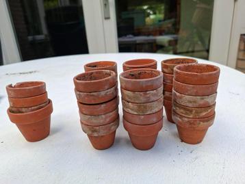 Terracotta potjes beschikbaar voor biedingen