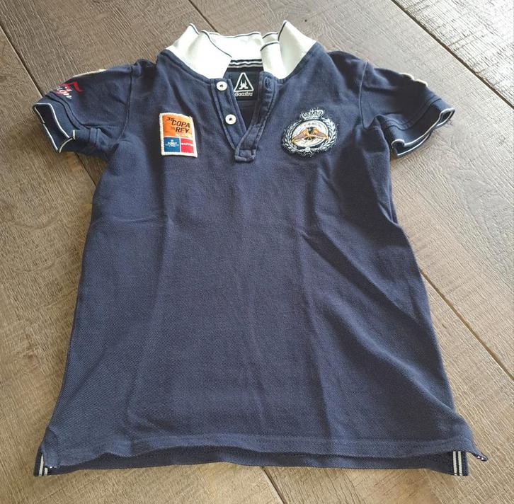 Gaastra T-shirt Maat 110-116 - Blauw, Kinderen en Baby's, Kinderkleding | Maat 110, Zo goed als nieuw, Jongen of Meisje, Shirt of Longsleeve