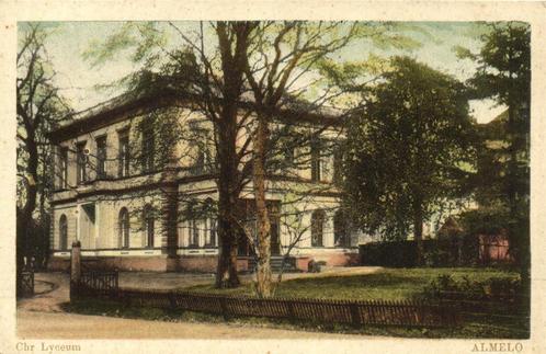 Chr Lyceum - Almelo - 1945 gelopen, Verzamelen, Ansichtkaarten | Nederland, Gelopen, Overijssel, 1940 tot 1960, Verzenden