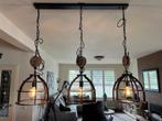 Industriële Hanglamp met 3 Lampen, Huis en Inrichting, Lampen | Hanglampen, Ophalen, 50 tot 75 cm, Zo goed als nieuw, Industrieel