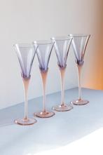 Christinenhütte vogue Mikasa champagne glazen roze paars, Ophalen of Verzenden