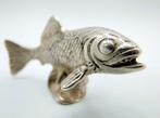 Zilveren miniatuur zalm, Menegatti Fratelli spa, Vicenza, Antiek en Kunst, Verzenden, Zilver