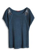 Esprit ibiza stijl top t-shirt met glittersteentjes blauwXS, Blauw, Nieuw, Ophalen of Verzenden, Korte mouw